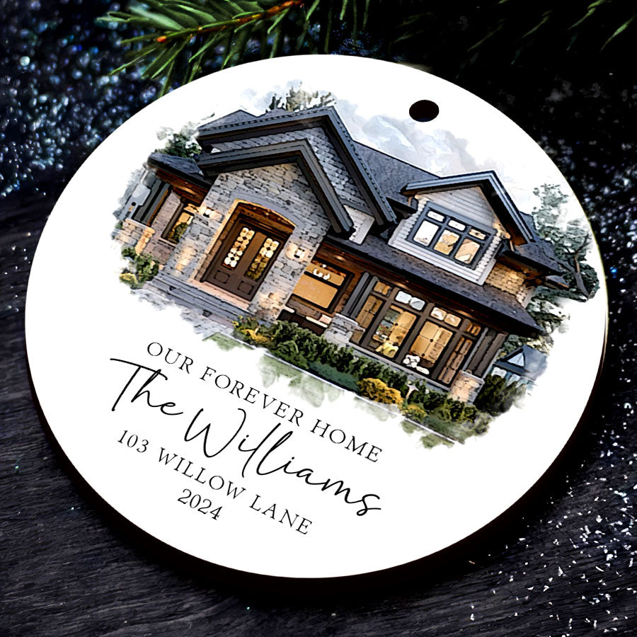 Personalized New Home Christmas Ornaments