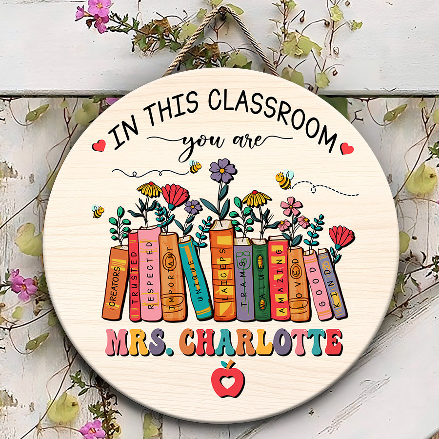 Custom 3D Teacher Door Sign | Teacher Appreciation Gifts | Teacher ...