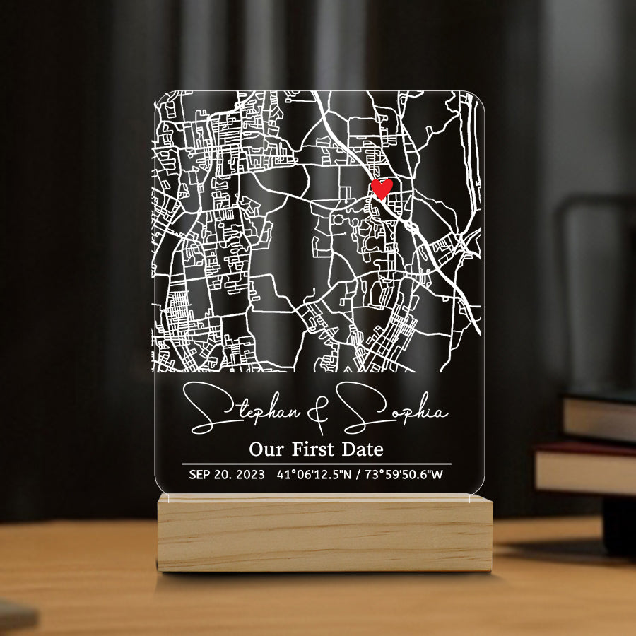 Custom Map Acrylic Night Light