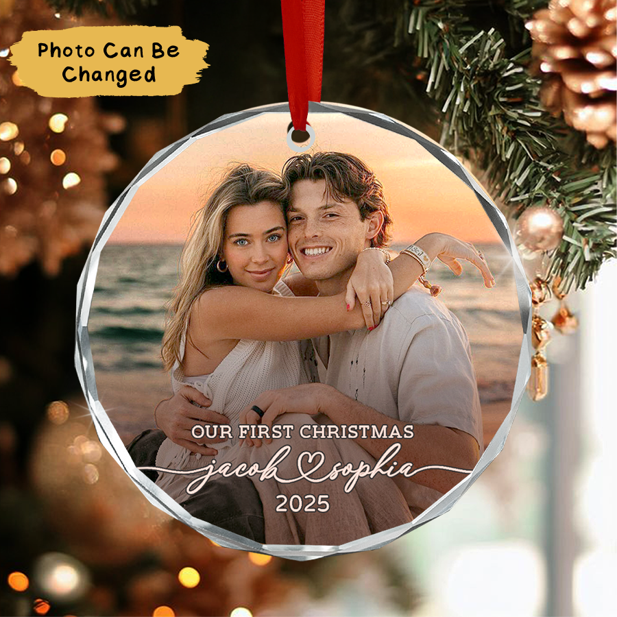 Personalized Couple Christmas Ornament