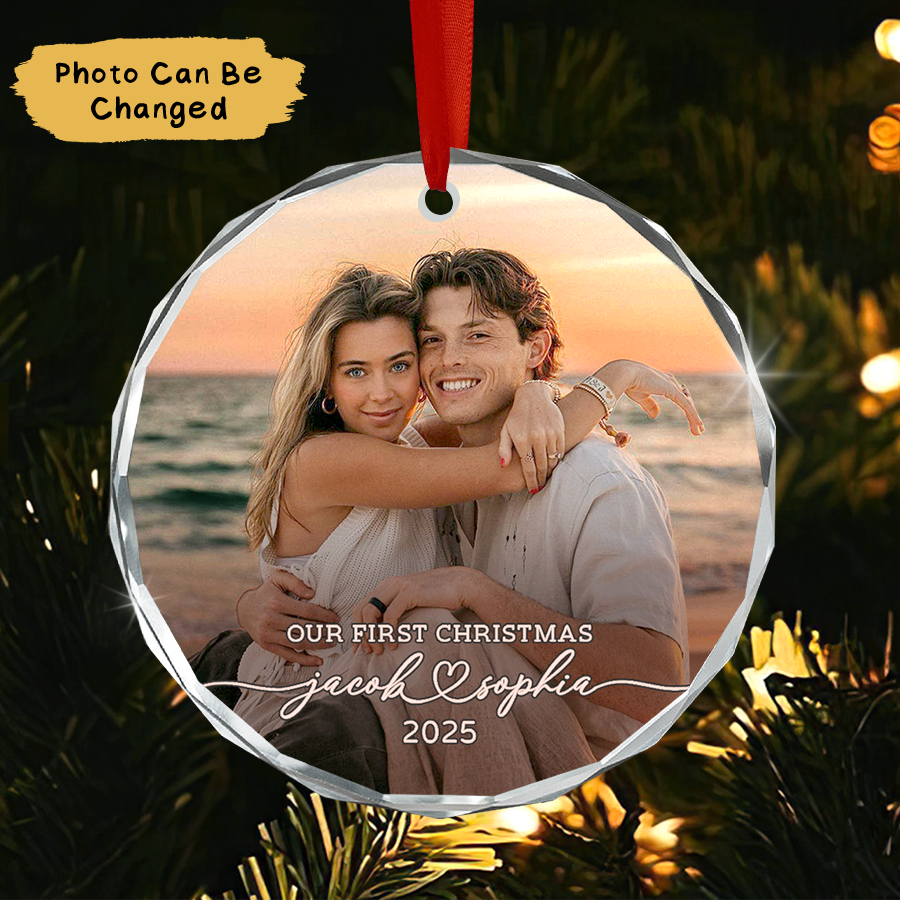 Personalized Couple Christmas Ornament