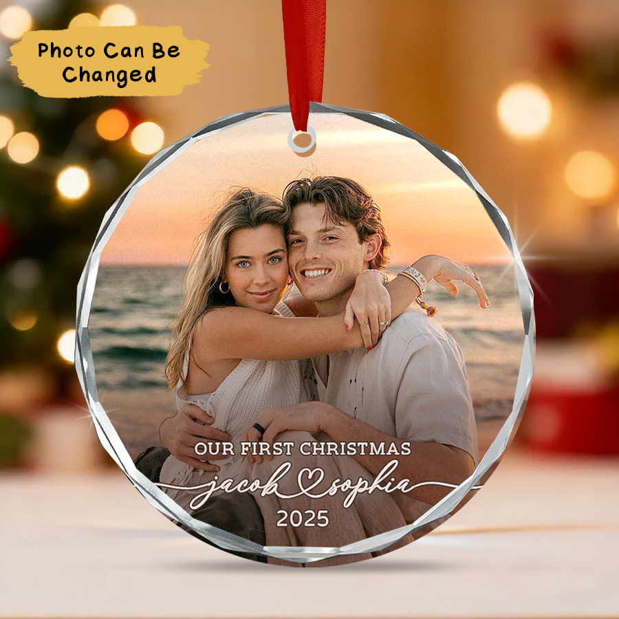 Personalized Couple Christmas Ornament