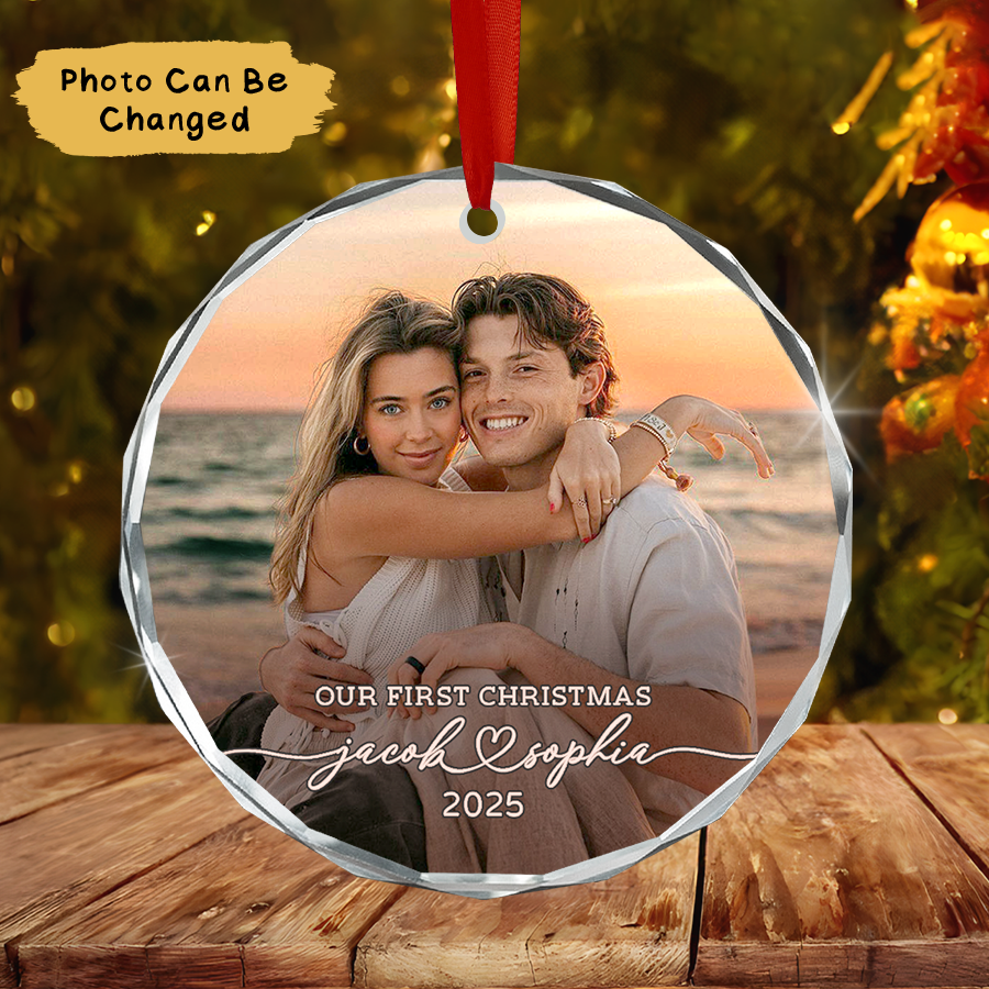 Personalized Couple Christmas Ornament