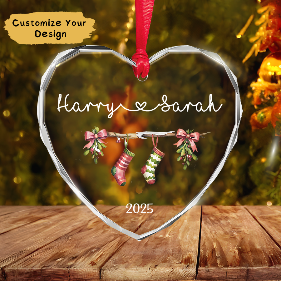 Personalized Couple Christmas Ornament, Gift For Couple
