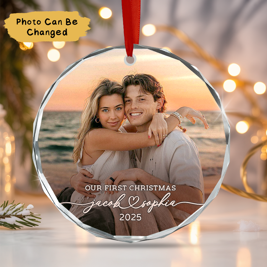 Personalized Couple Christmas Ornament
