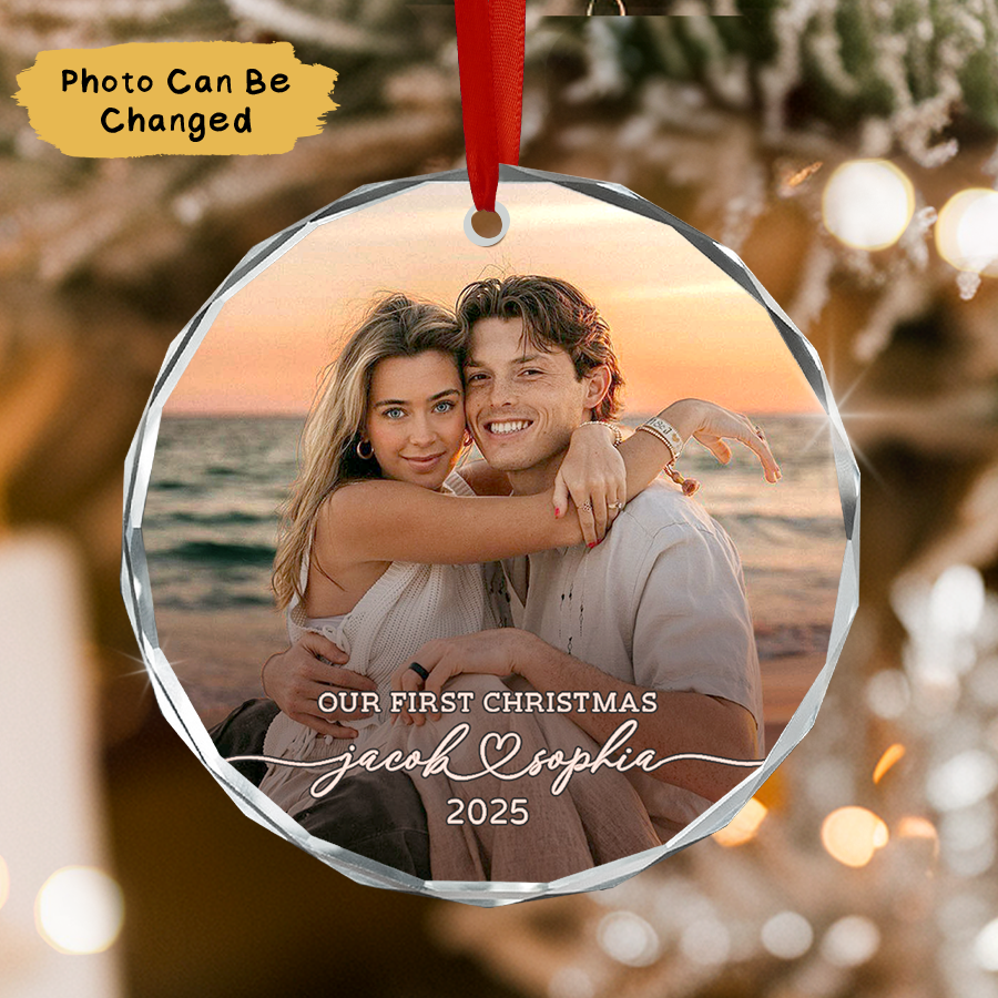 Personalized Couple Christmas Ornament