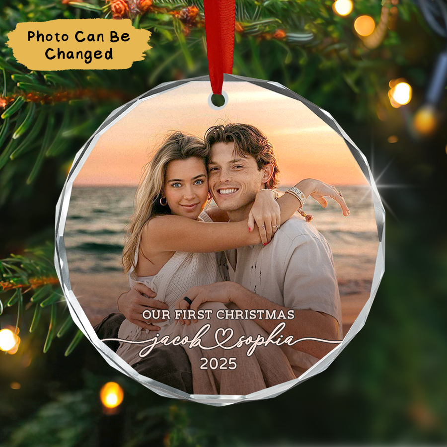 Personalized Couple Christmas Ornament