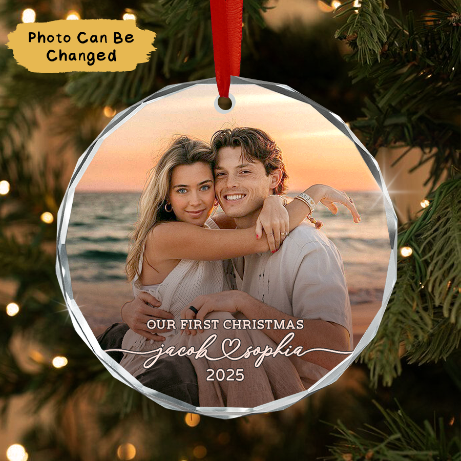 Personalized Couple Christmas Ornament