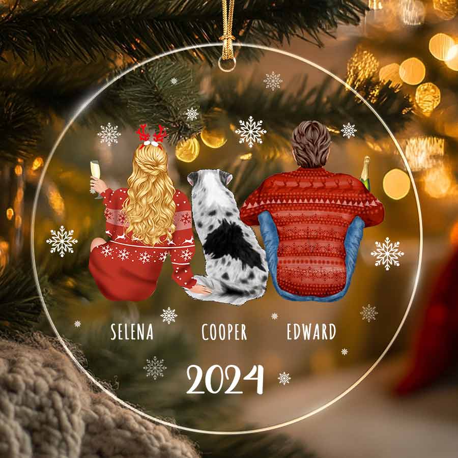 Custom Couple Christmas Ornament