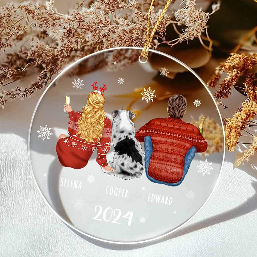 Custom Couple Christmas Ornament