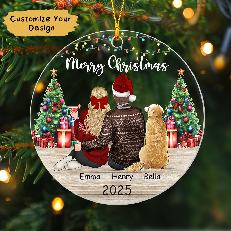 Personalized Our First Christmas Couple Ornament 2025