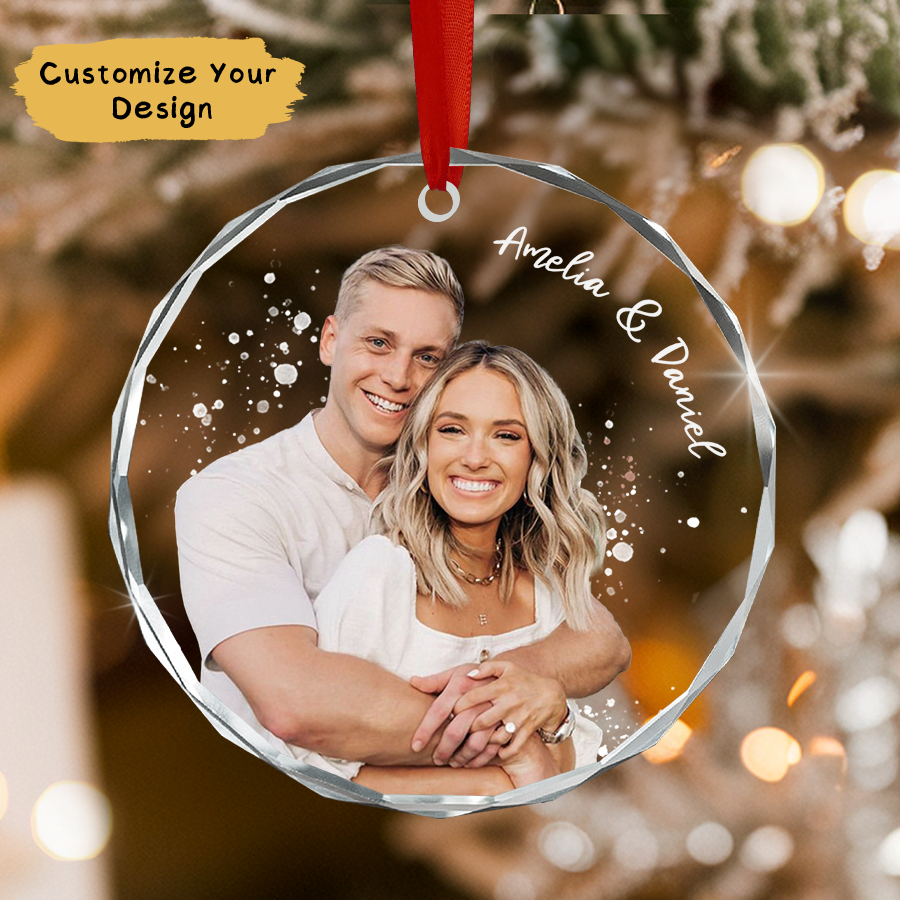 Personalized Our First Christmas Couple Ornament 2025, Couple Together Ornament