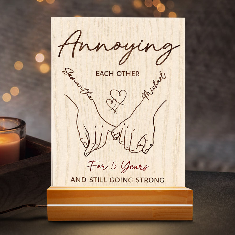 Personalized Acrylic Plaque Led Night Light