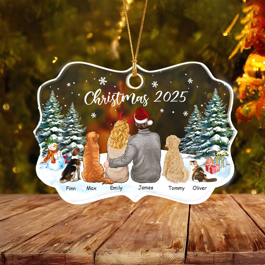 Baby I'm No Weathe Man Naughty Couple, Personalized Custom Medallion Acrylic Ornament, Gift For Couple, Gift For Naughty Couples - Denmark