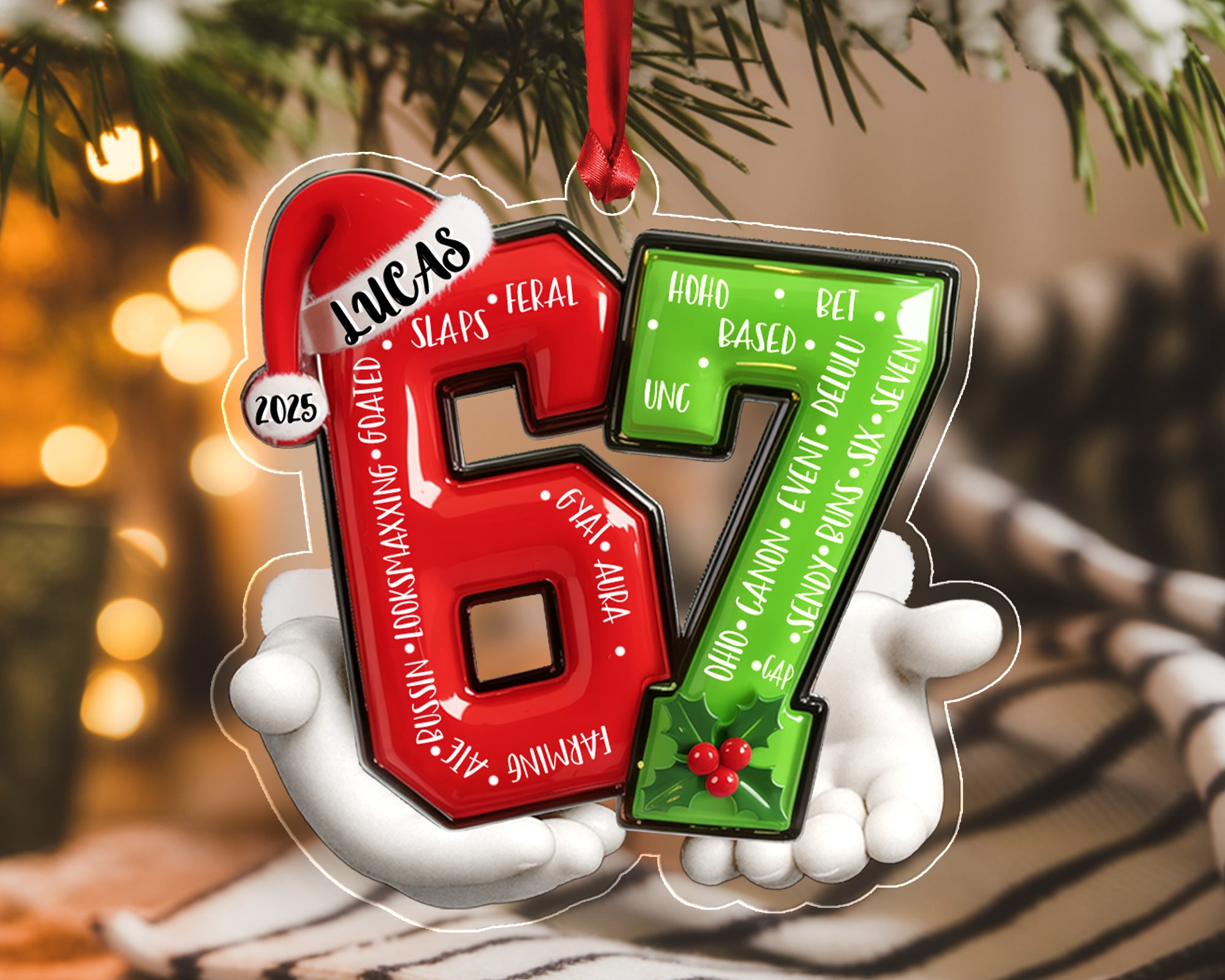 Custom 67 Ornament 2025