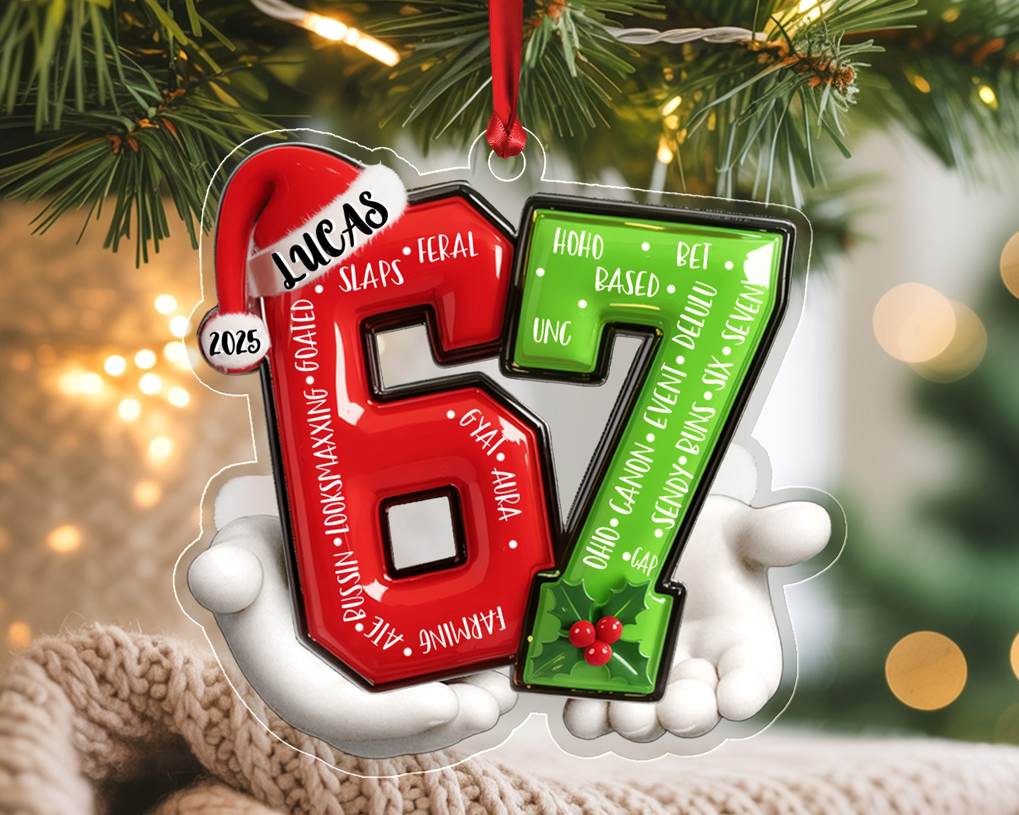 Custom 67 Ornament 2025