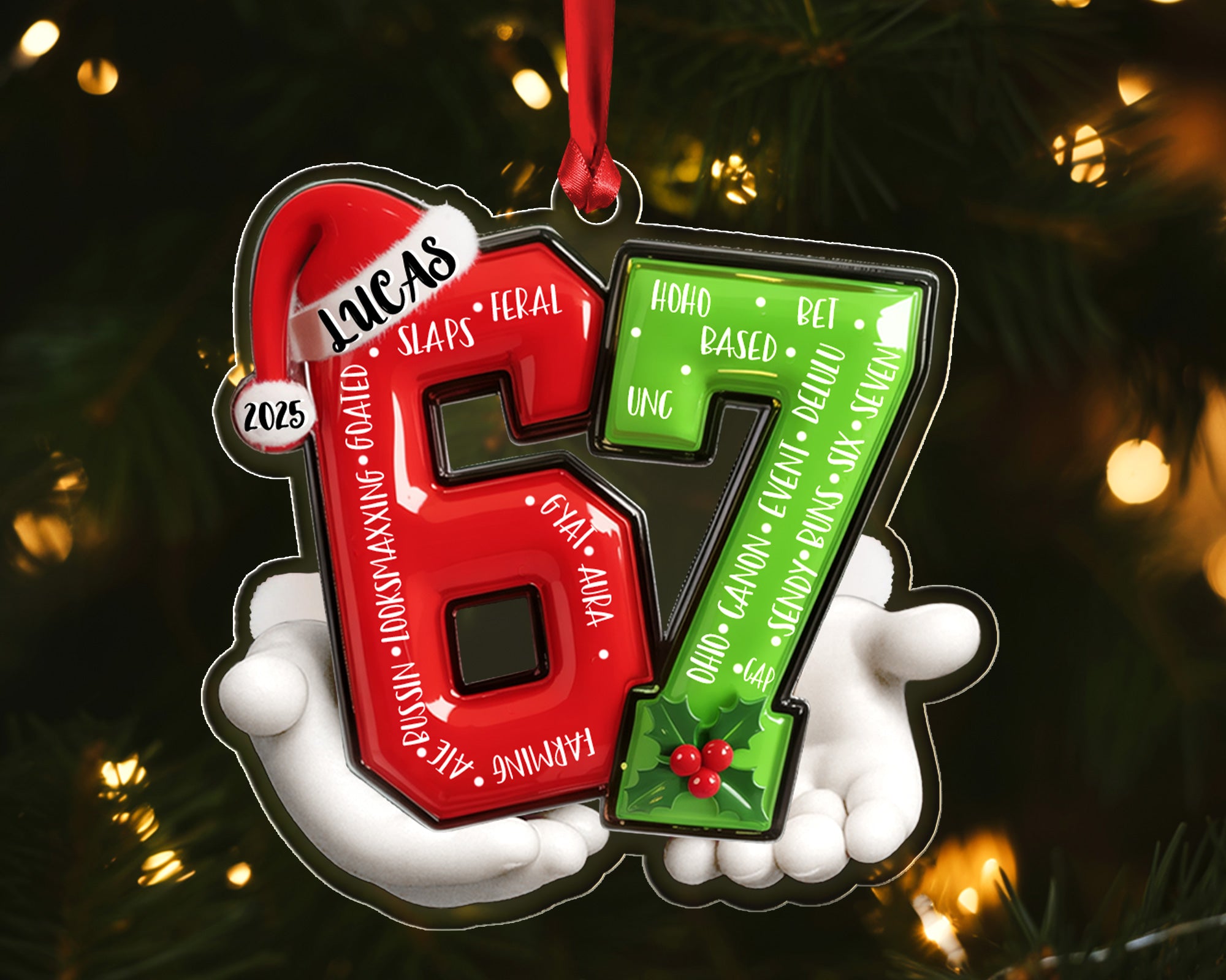 Custom 67 Ornament 2025