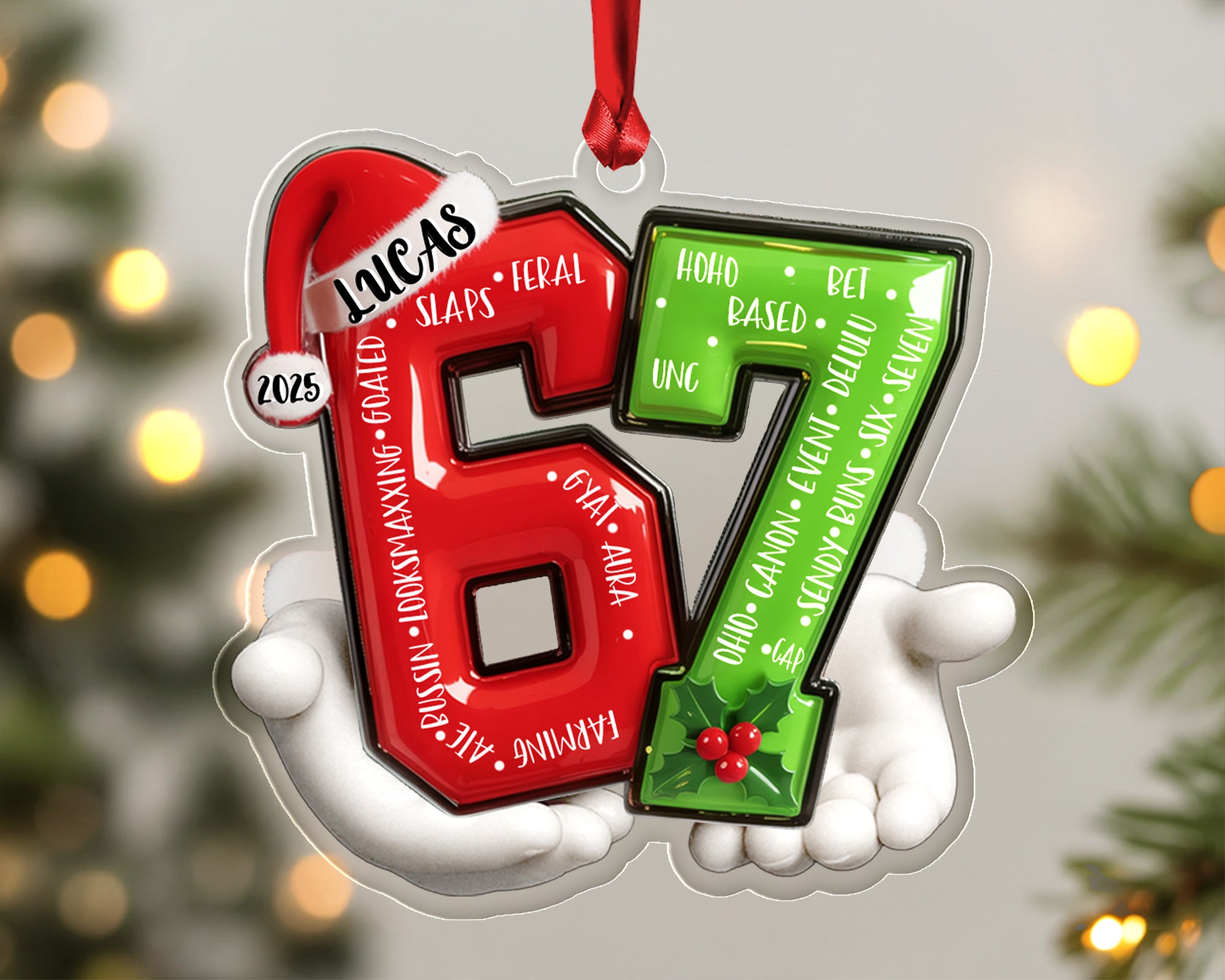 Custom 67 Ornament 2025