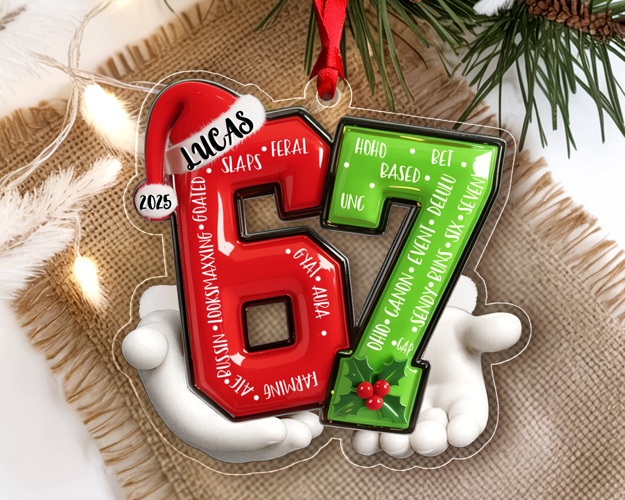 Custom 67 Ornament 2025