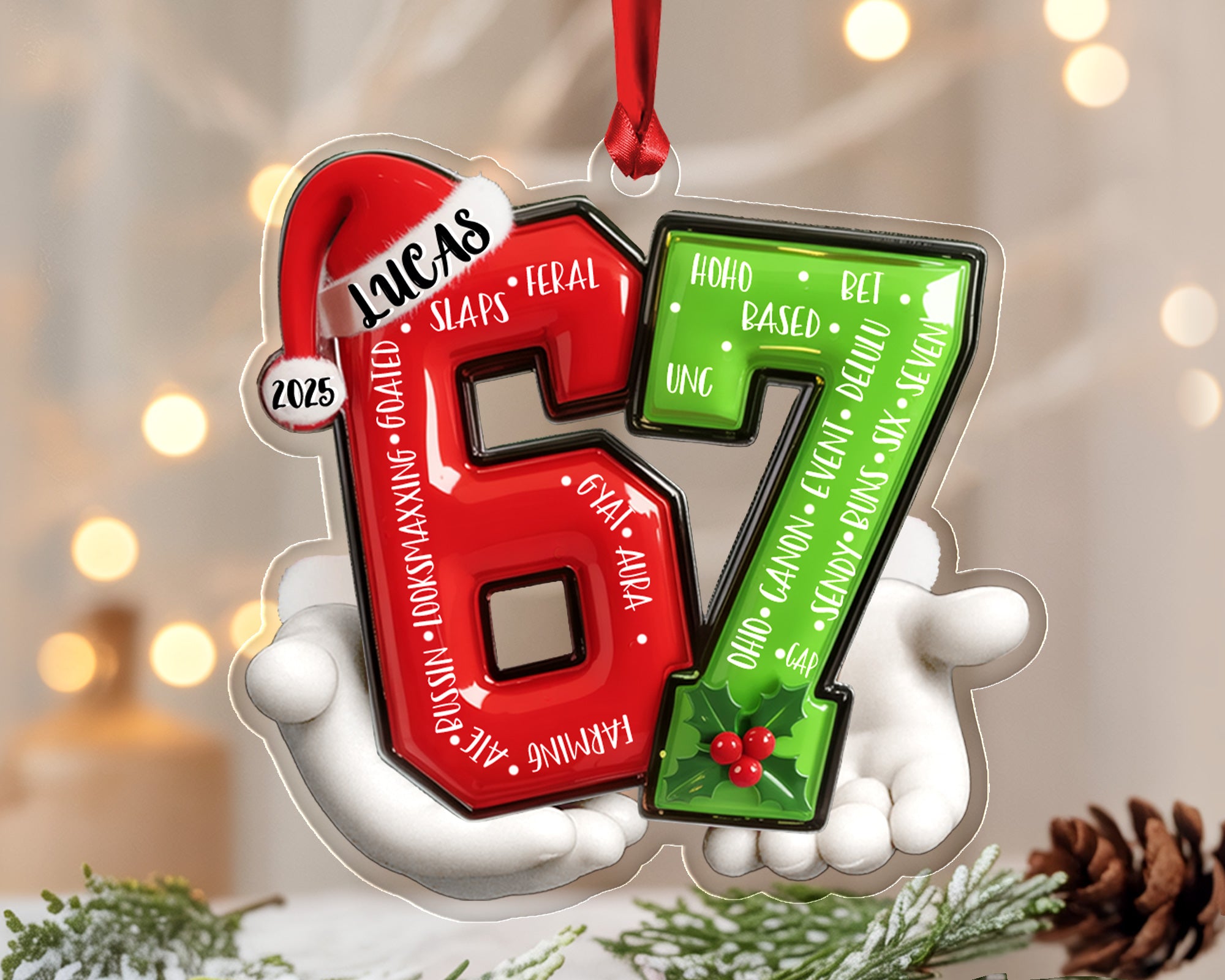 Custom 67 Ornament 2025