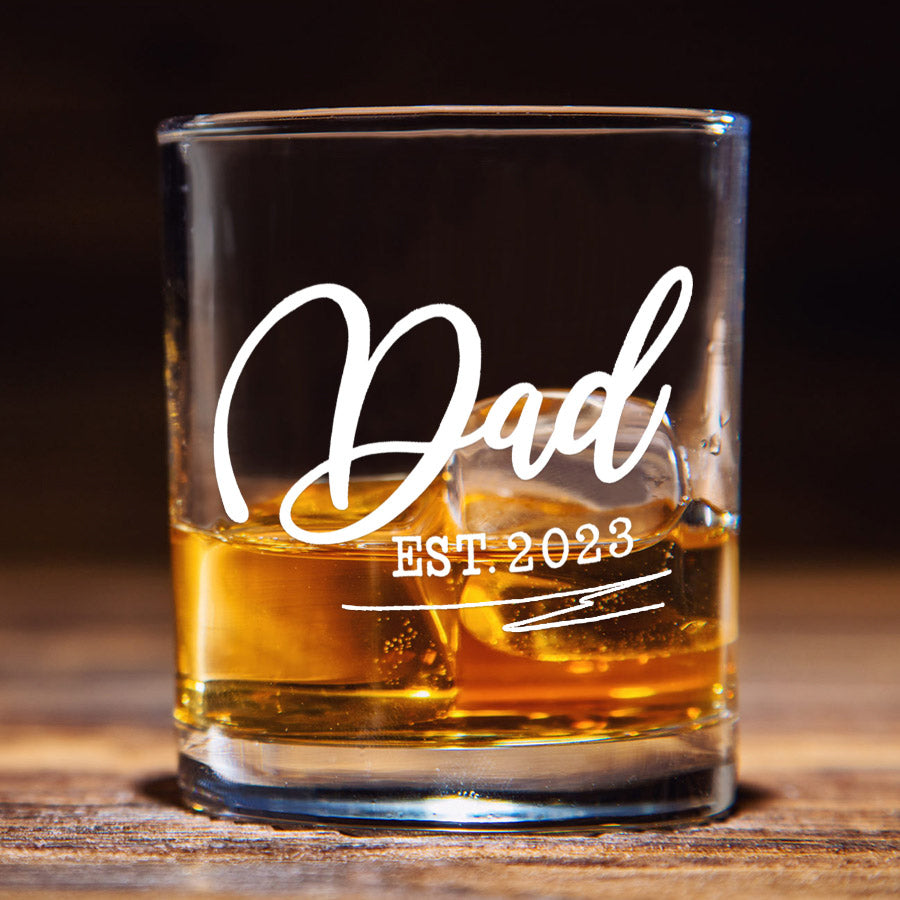 Whiskey Glass Gift for New Dad