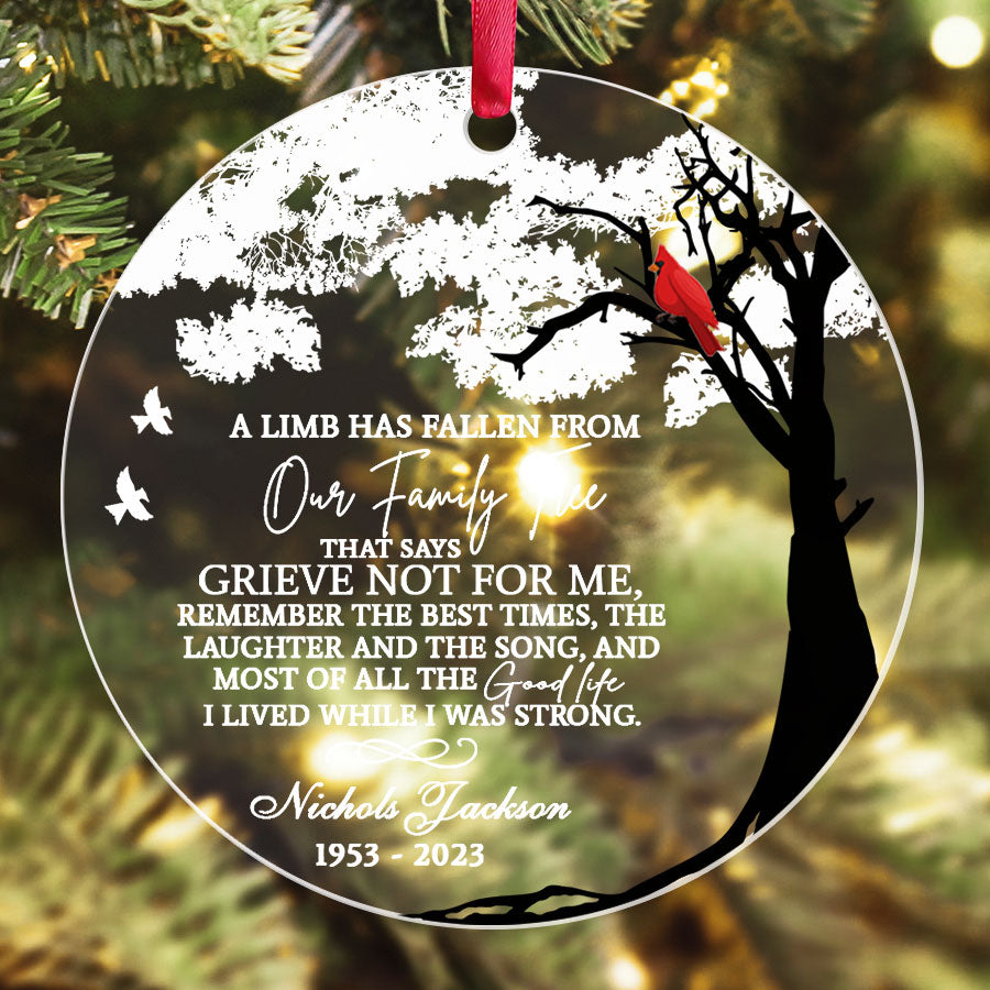 A Limb Has Fallen From The Family Tree Ornament Ornaments For