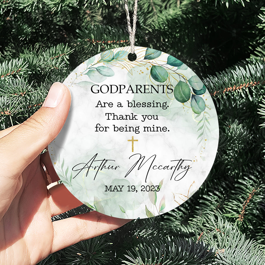 Baptism Ornament Personalized