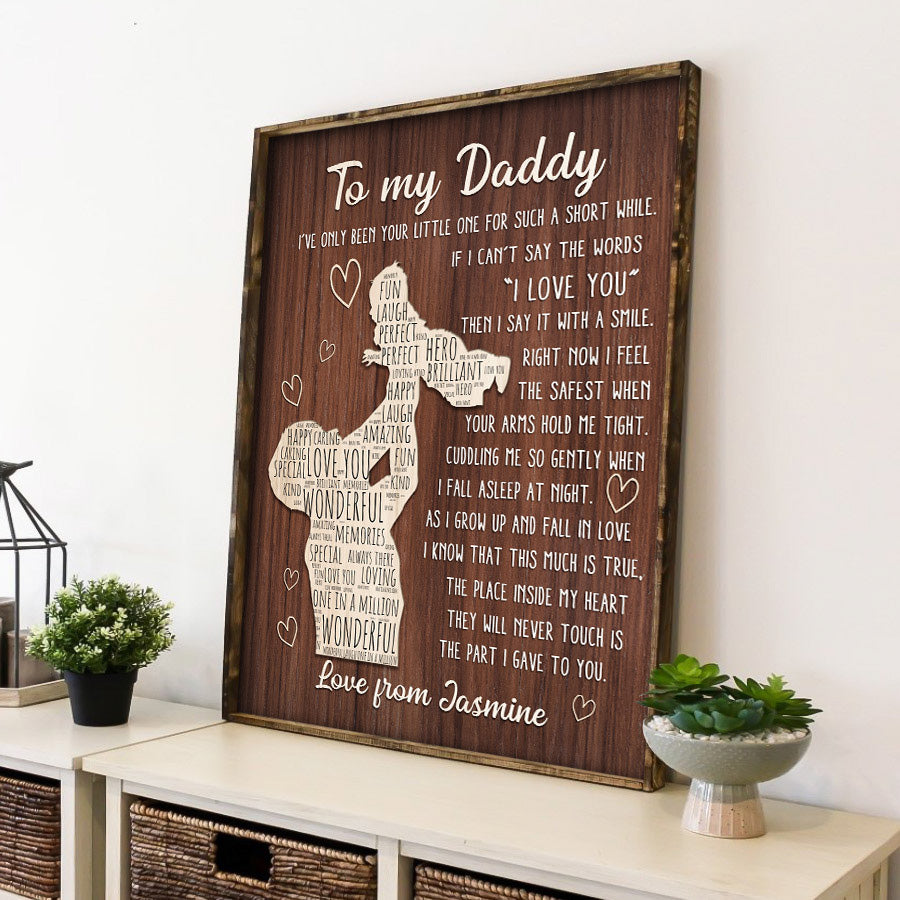 Best Gifts For New Dads Custom Fathers Day Canvas Prints To My