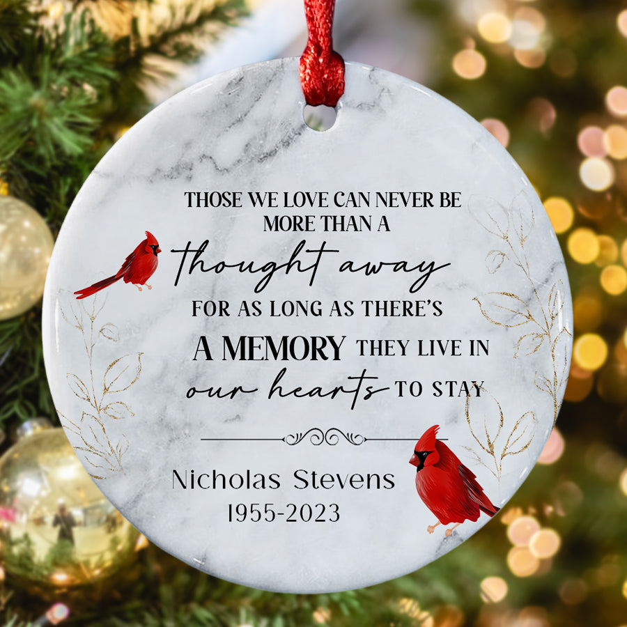 Cardinal Memory Gift Cardinal Memorial Ornament | Sympathy Ornament | Those We Love Can ...