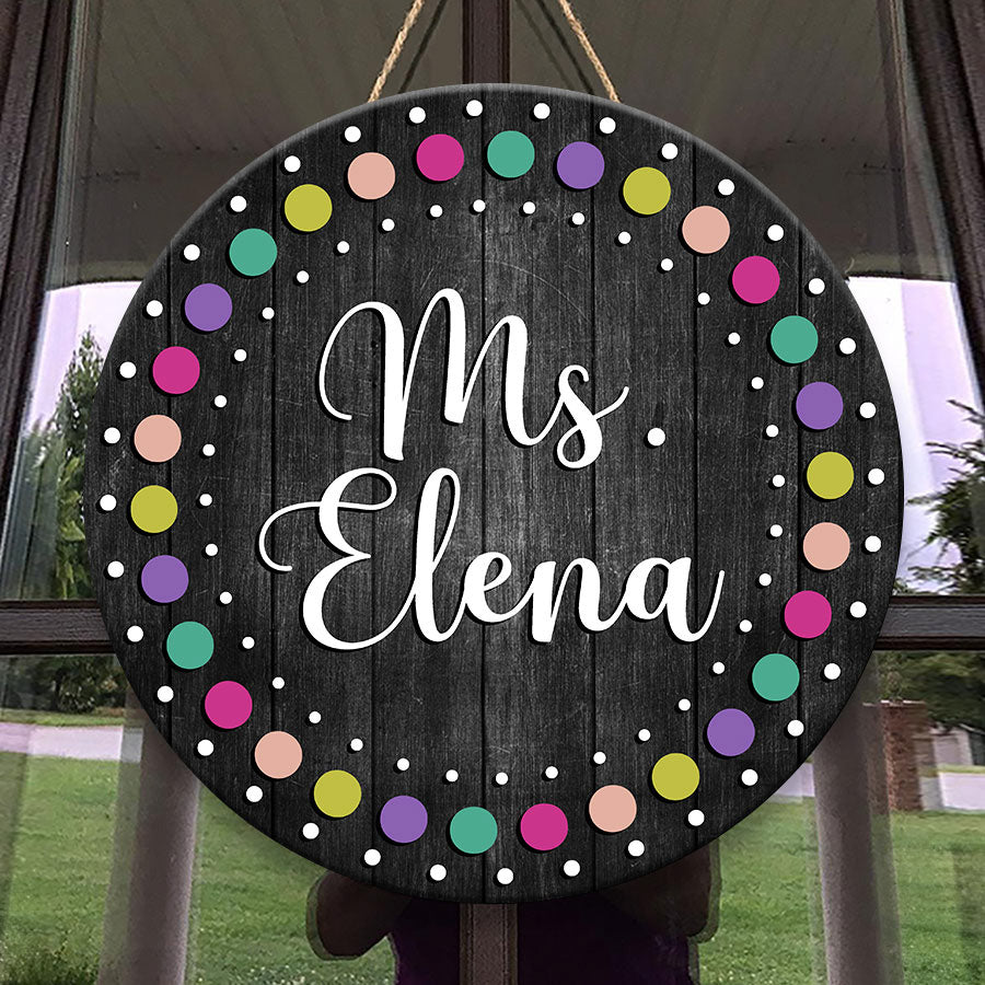 Class Roon Name Signs Classroom Door Name Signs | Personalized Classroom Door Hanger | Custom ...