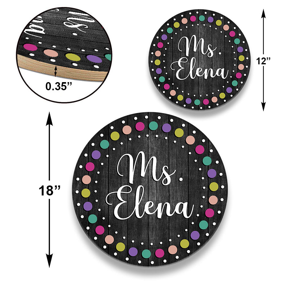 Class Roon Name Signs Classroom Door Name Signs | Personalized Classroom Door Hanger | Custom ...