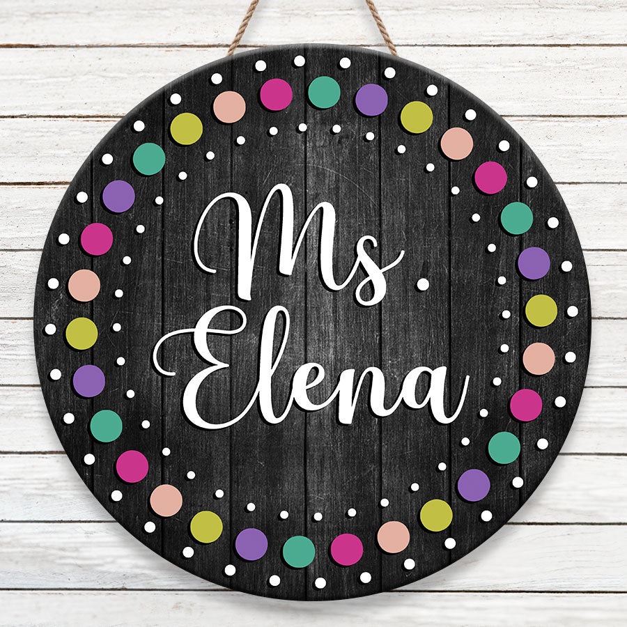 Class Roon Name Signs Classroom Door Name Signs | Personalized Classroom Door Hanger | Custom ...