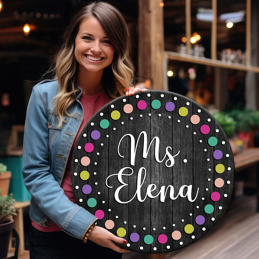 Class Roon Name Signs Classroom Door Name Signs | Personalized Classroom Door Hanger | Custom ...