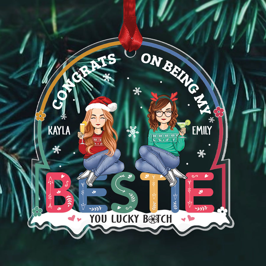 Personalized Best Friend Ornaments