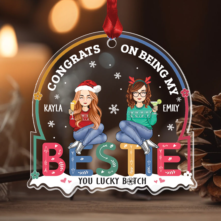 Personalized Best Friend Ornaments
