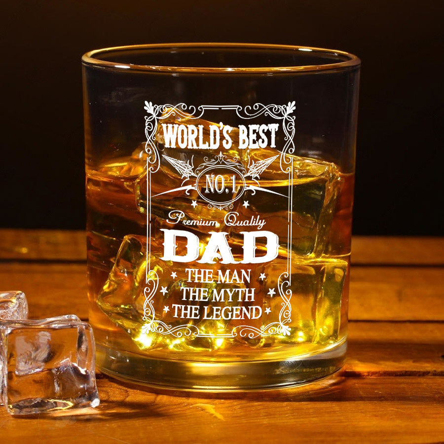 Custom Father’s Day Whiskey Glasses