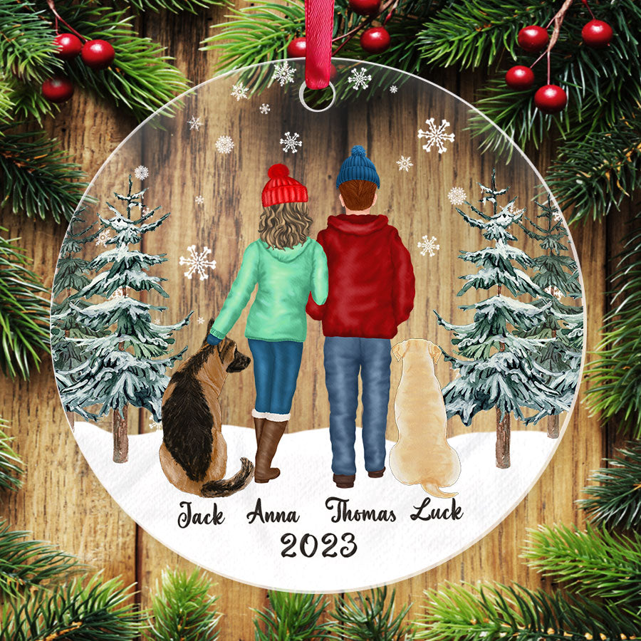 Couple Ornaments Personalized