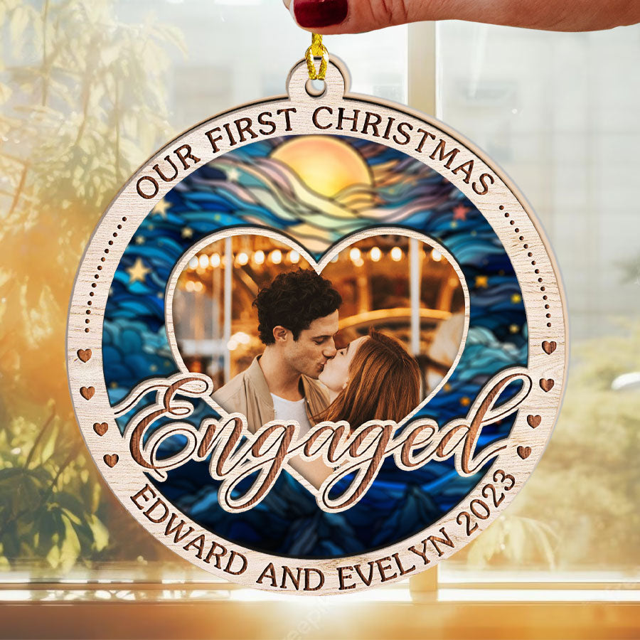 Custom Engagement Ornament