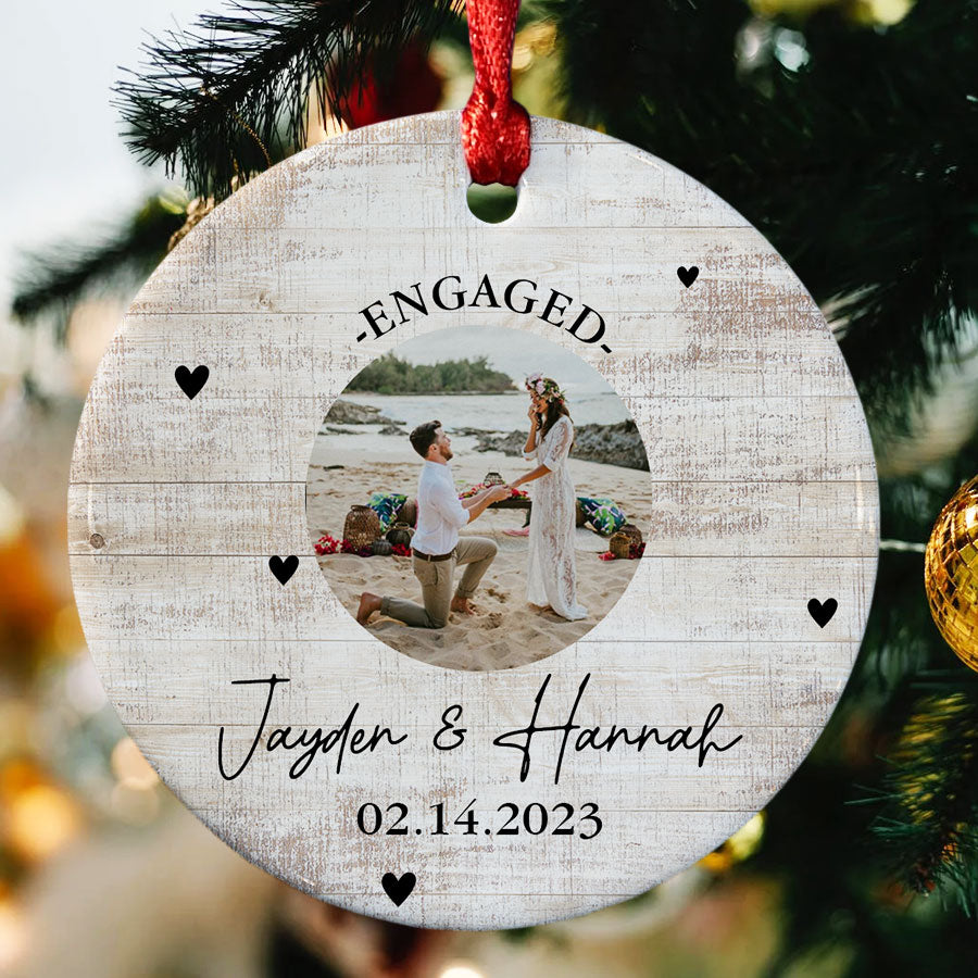 Engagement Photo Ornaments