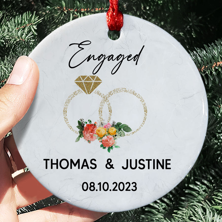 custom engagement ornaments