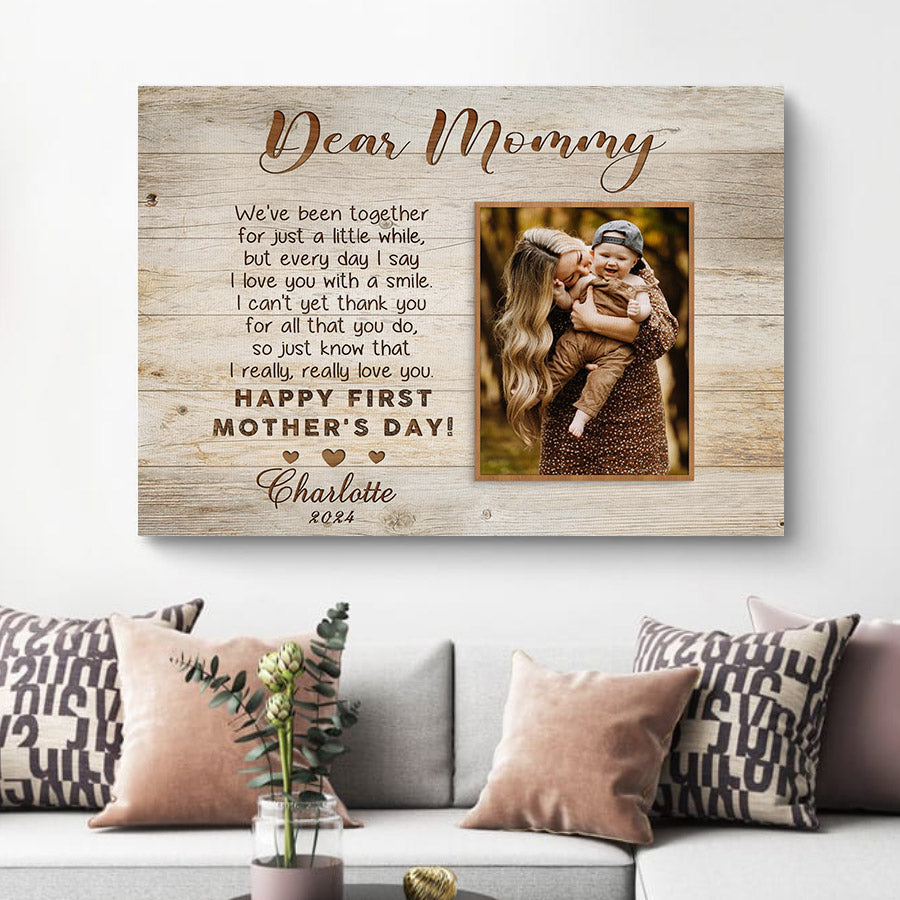 Dear Mommy Mother’s Day Canvas