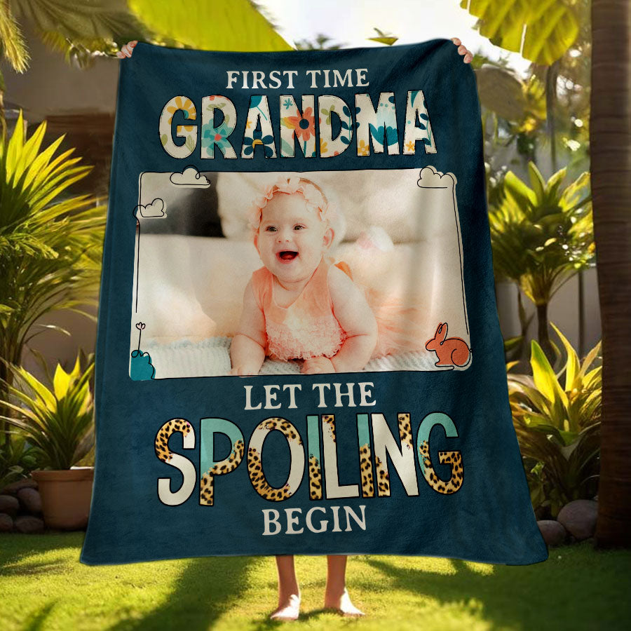 Personalized Photo Blankets for Grandma