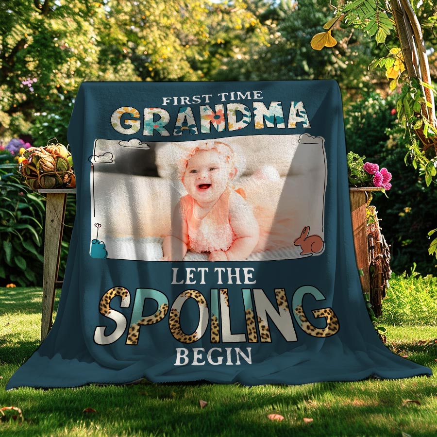 Personalized Photo Blankets for Grandma