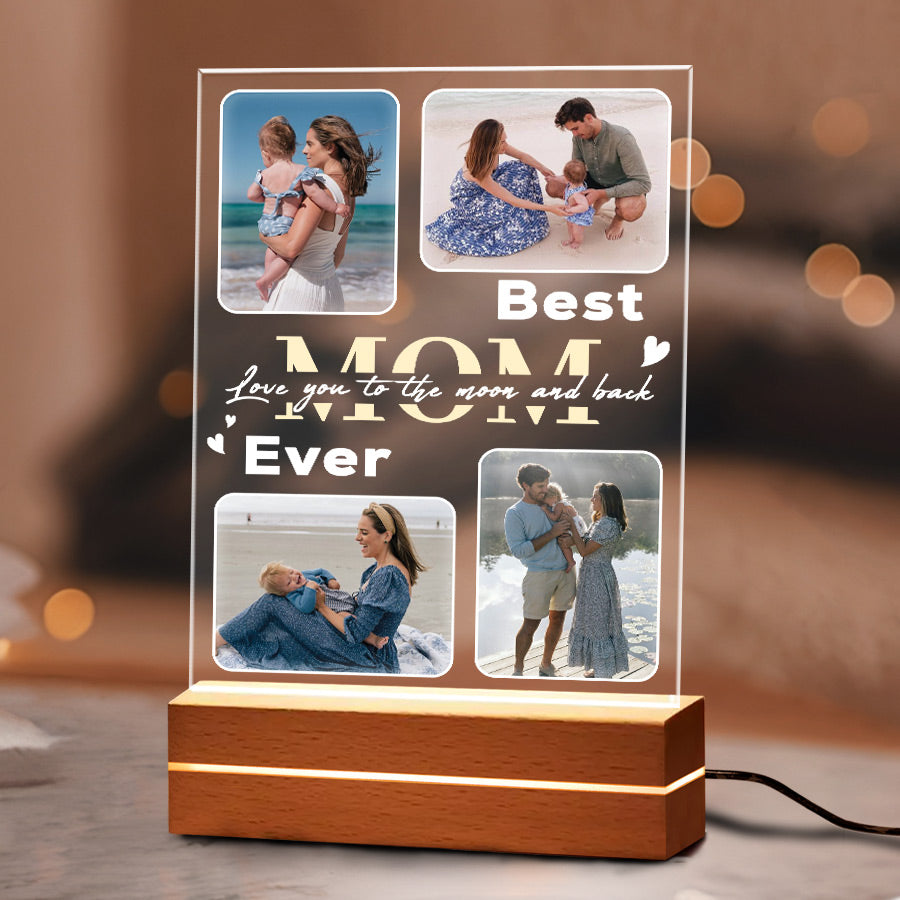 Photo Collage Best Mom Ever Plaque
