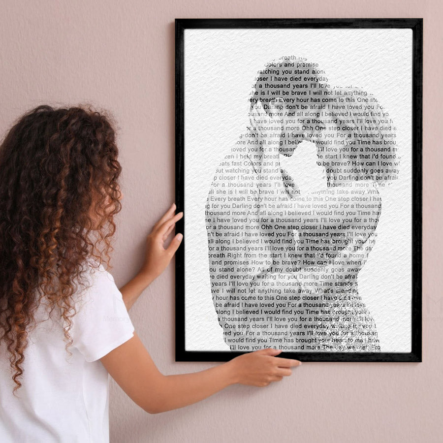 Custom Song Lyrics on Canvas