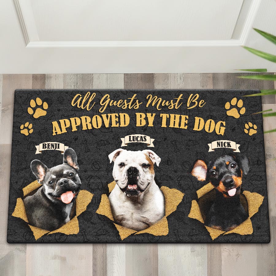 customized dog doormat