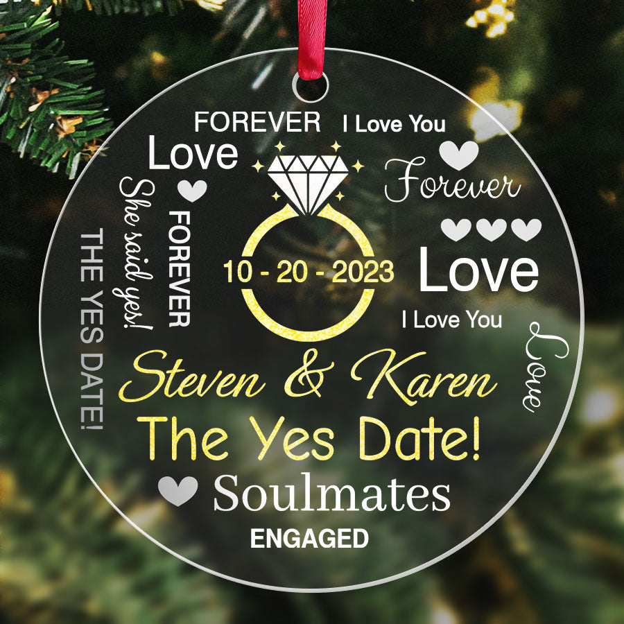 Just Engaged Ornament