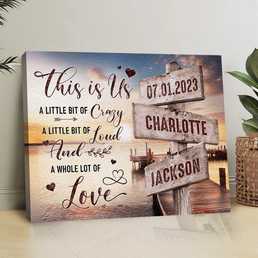 Personalized Street Sign Canvas