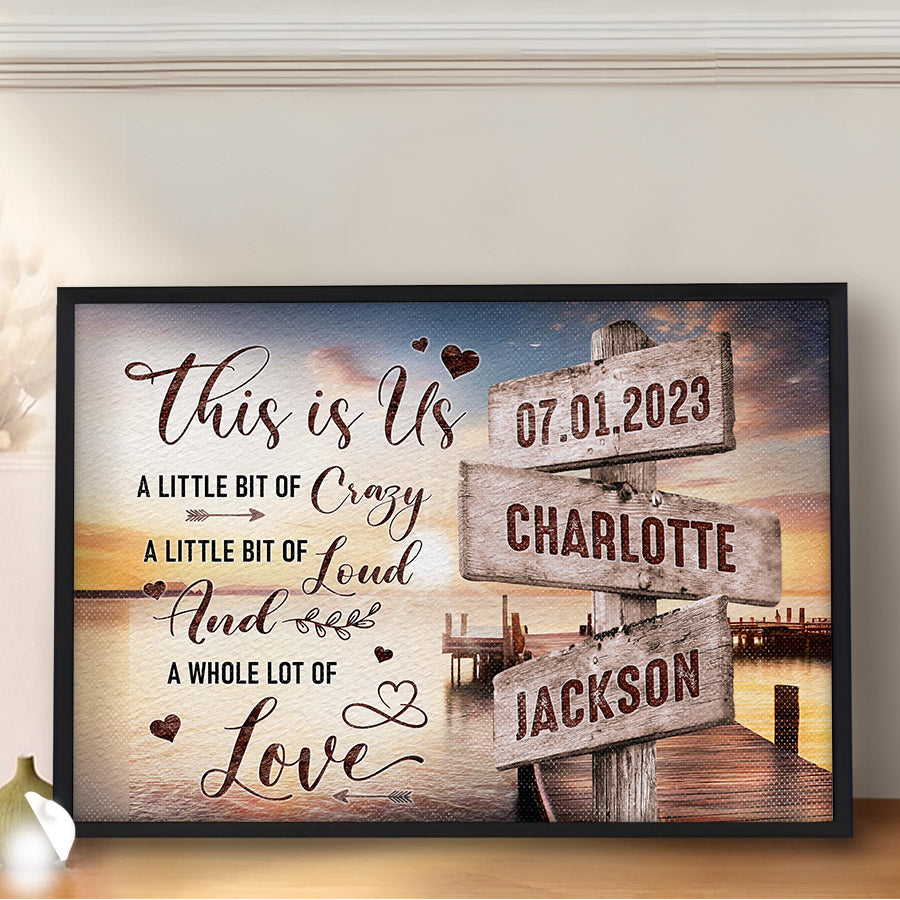 Personalized Street Sign Canvas