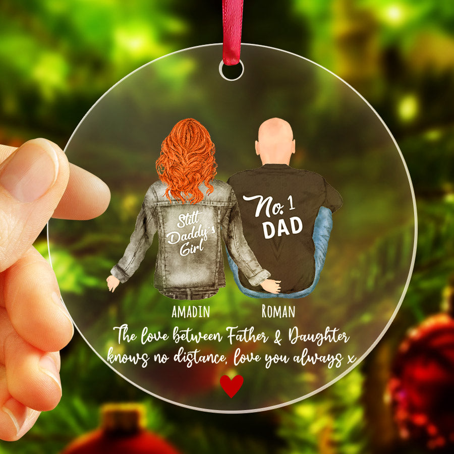 Dad and Daughter Ornaments